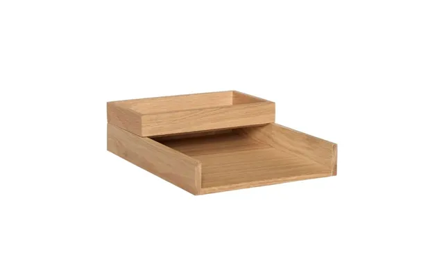 Hübsch Rail Bakke I Egetræ Og Mdf 25x14-33x4-6 Cm