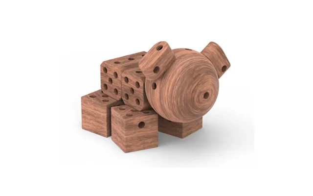 Woodmee Hundefigur I Kirsebærtræ