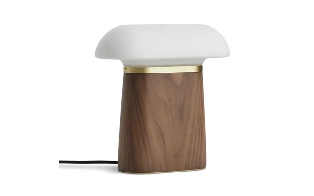 Woud Bordlampe I Valnøddetræ 27x13x27,5 Cm