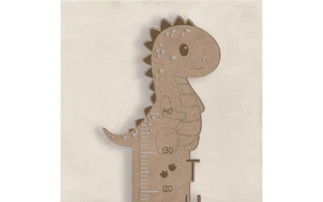 Højdemåler I Træ Med Navn - Mdf Dinosaur Ja Tak 99kr.