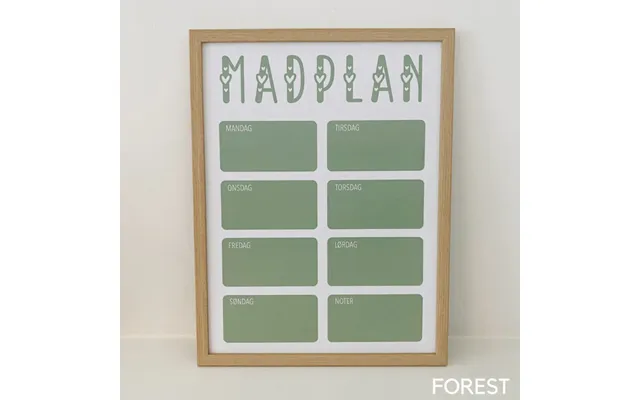 Madplan Med Ugedage - Nej Tak Forest