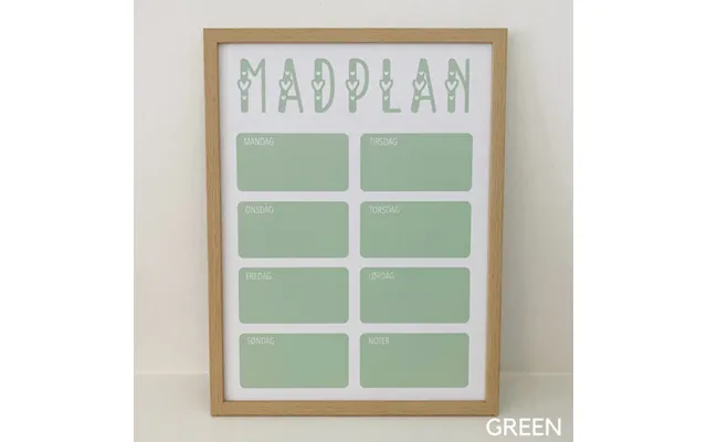 Madplan Med Ugedage - Nej Tak Green