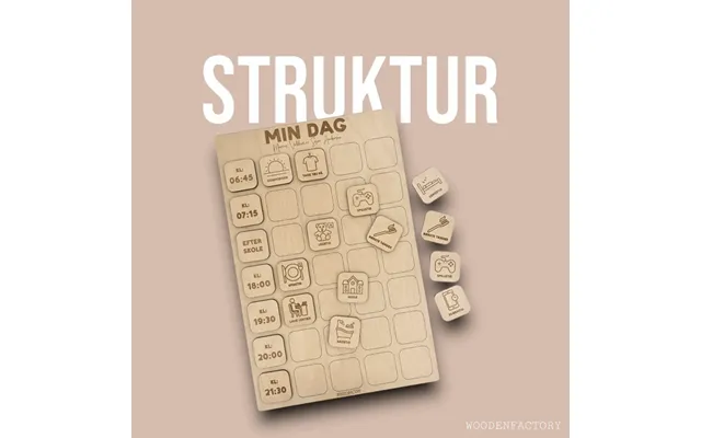 Personlig Tavle Til Strukturbrikker Skab Struktur Og Rutiner - Uden Nano Tape Ingen Velcro