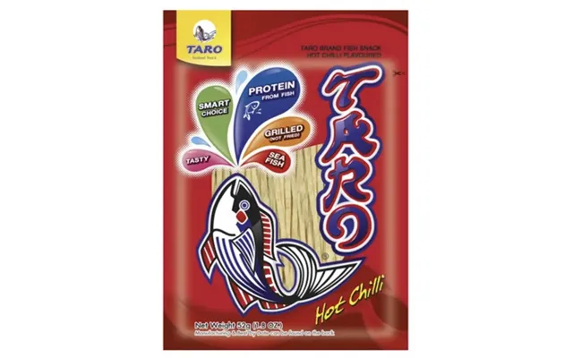 Madspildsvare Taro Fish Snack - Hot Chili 52 G