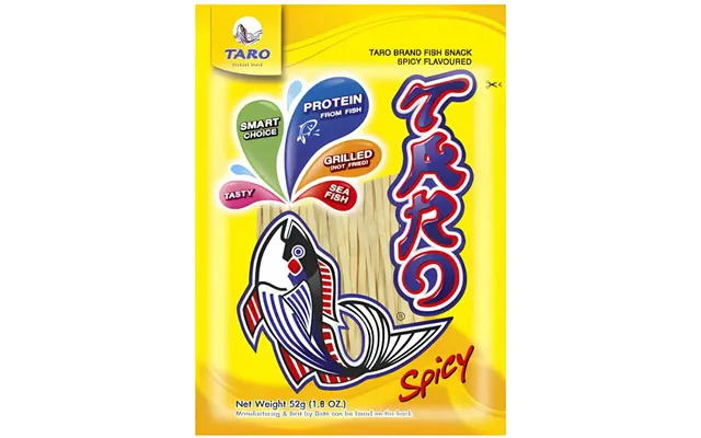 Madspildsvare Taro Fish Snack - Spicy 52 G