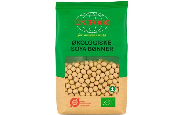 Unifood Sojabønner Økologisk 500 G