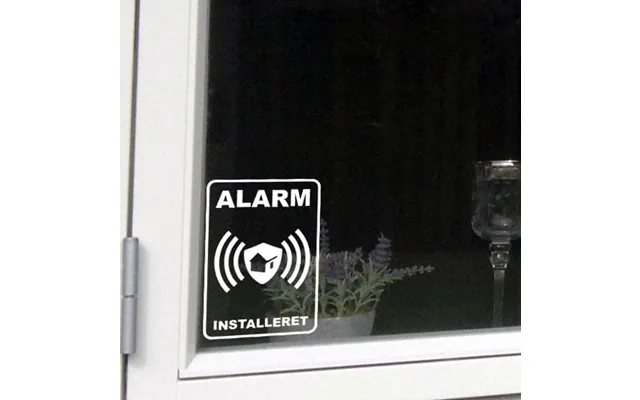 Alarmskilt - Wallsticker