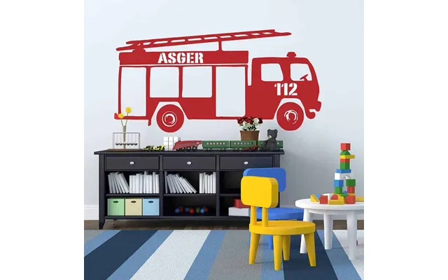 Brandbil - Wallsticker