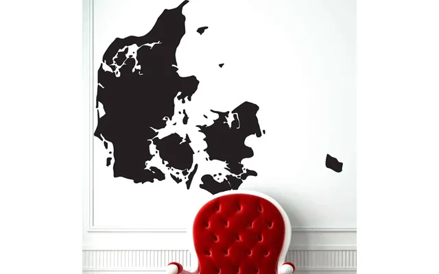 Danmarkskort - Wallsticker