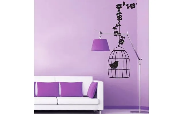 Fugl I Bur - Wallsticker