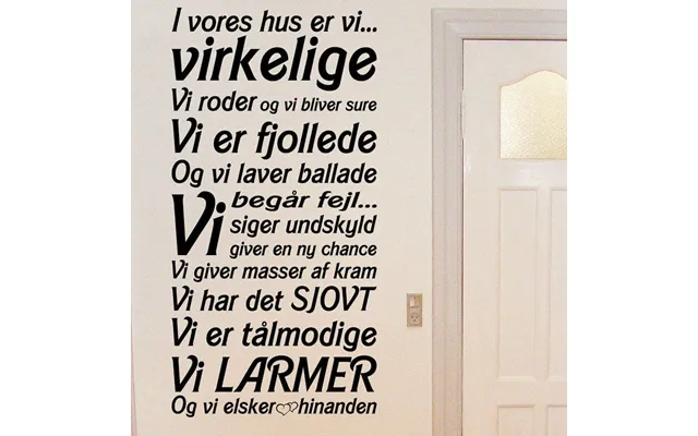 I Vores Hus - Wallsticker