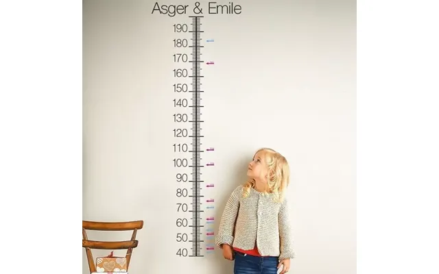 Pile Til Højdemåler - Wallsticker