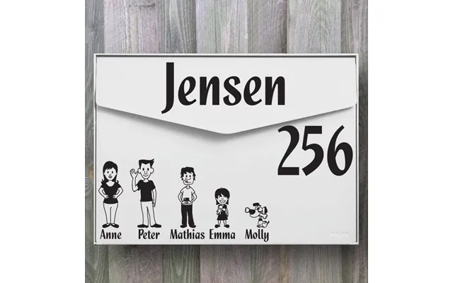 Postkasse Familie - Wallsticker