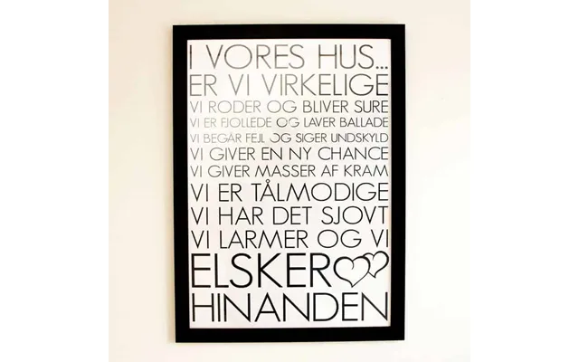 Træramme Sort A3 - Plakat