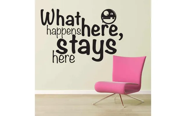 What Happens Here, Stays Here - Wallsticker