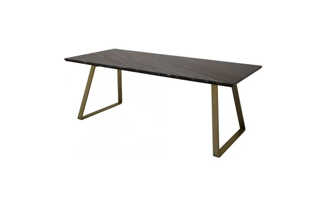 Estelle Ægte Marmor Spisebord 200x90cm - Gråsort