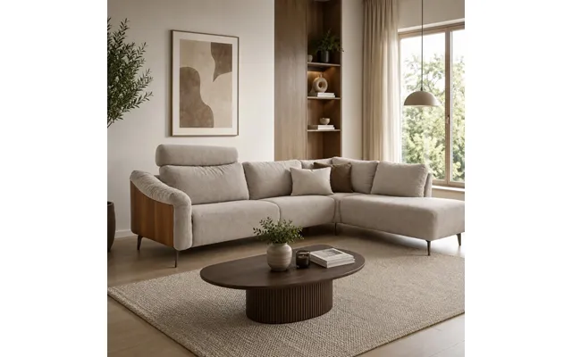 Hjort Knudsen Skyline Hjørnesofa Med El Recliner