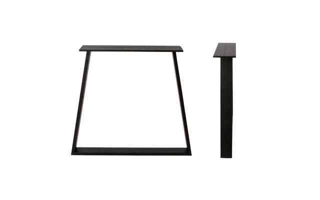 Sort Pulverlakeret Stel Til Plankeborde 2 Stk product image