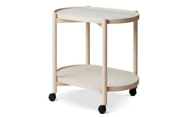 Thomsen Furniture - James Rullebord Ubehandlet Bøg 60x40 Cm Med Hjul