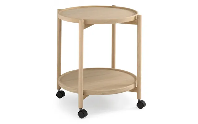 Thomsen Furniture - James Rullebord Ubehandlet Eg Ø50 Med Hjul