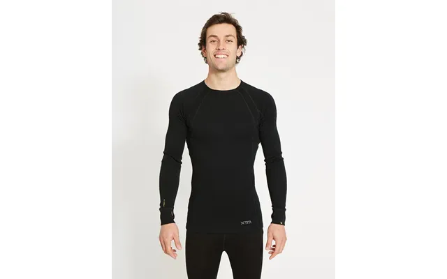 Merino230 Tyk Skiundertrøje Til Herre - 100% Australsk Merinould Sort