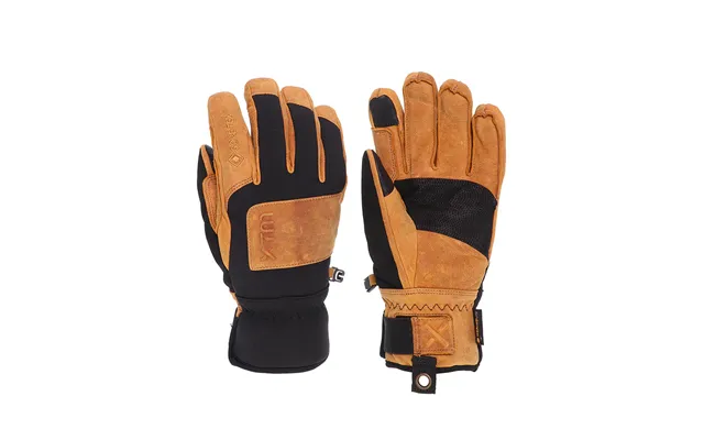 Patrol Gore-tex Unisex Skihandske - Gore-tex Membran Med Merinolite Isolering Og Gedeskindslæder Rust