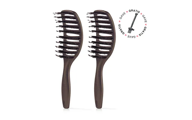 2 Stk. Curvy Brush Gave - 2 Stk Soft Espresso 23% Cleaning Brush