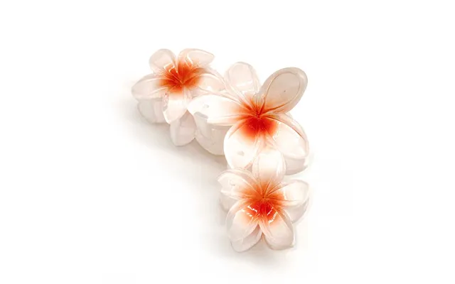 Blomster Hårklemme - Peachy Stor