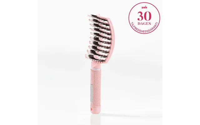 Curved Paddle Brush - Hårbørste Med Vildsvinehår