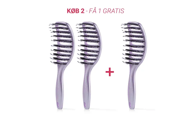 Curvy Brush Køb 2 Stk, Få 1 Stk - 2 Stk Lavender 1 Stk