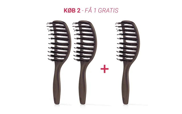 Curvy Brush Køb 2 Stk, Få 1 Stk - 2 Stk Soft Espresso 1 Stk