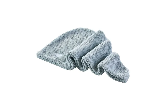 Mikrofiber Håndklæde Til Hår - Lyseblå