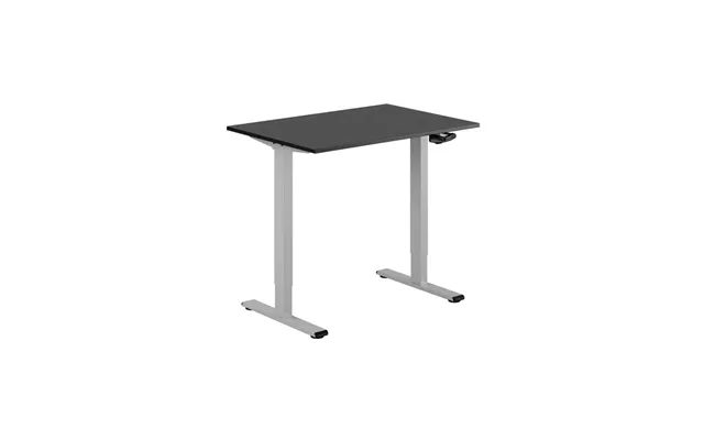 Eco Hæve Sænkebord Manuelt 100x70cm - Sort-grå