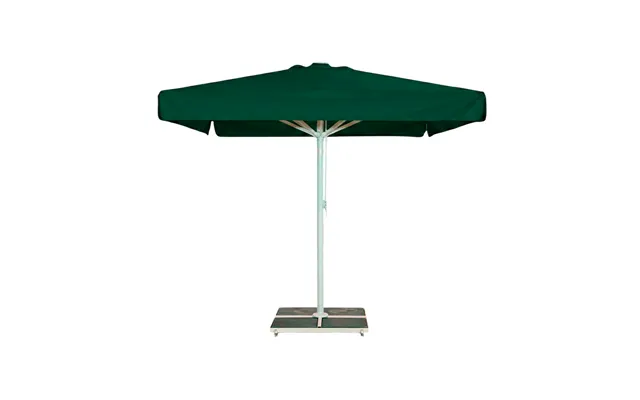 Kæmpeparasol 4x4m Komplet M Frise - Hvidt Stativ