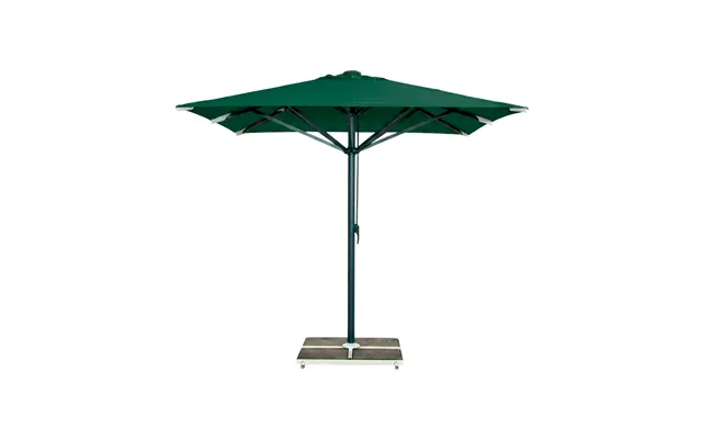 Kæmpeparasol 4x4m Komplet U Frise - Gråt Stativ
