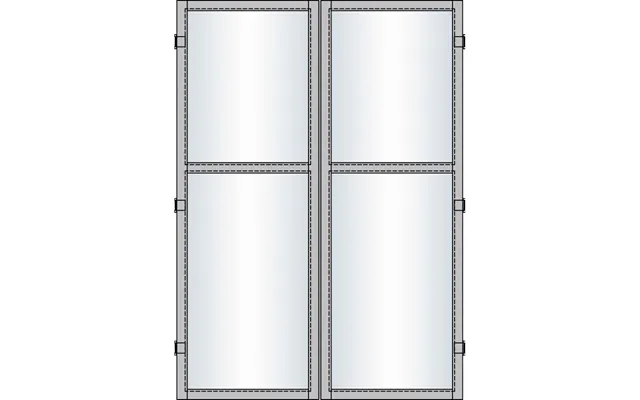 Up & Down Modul Dør Dobb.150x195 Cm