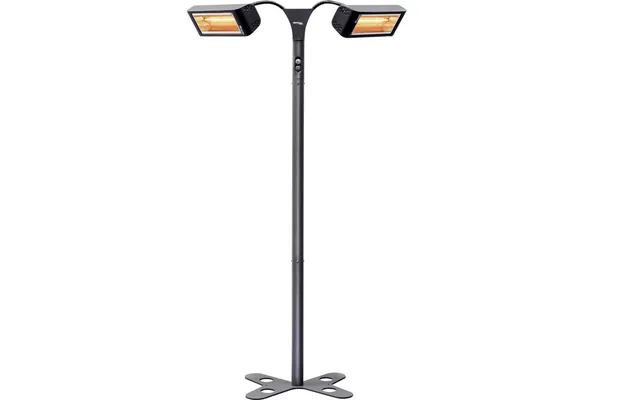 Varmelampe På Stativ Med 2x1500w Lamper