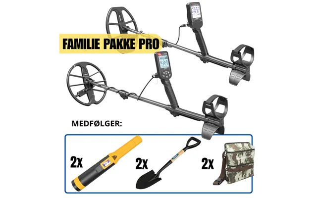 Metaldetektor Familiepakke - Pro Pakke