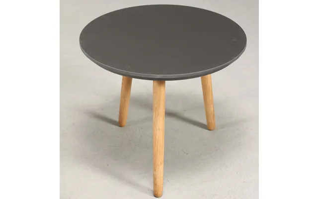 Ct 30 - Rundt Sofabord I Linoleum, Egeben, 4 Størrelser. Højde 45 Cm Rund Ø 50 Cm