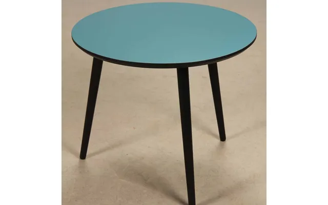 Ct20 - Sofabord I Turkis Laminat, 4 Størrelser Højde 50 Cm Rund Ø 50 Cm