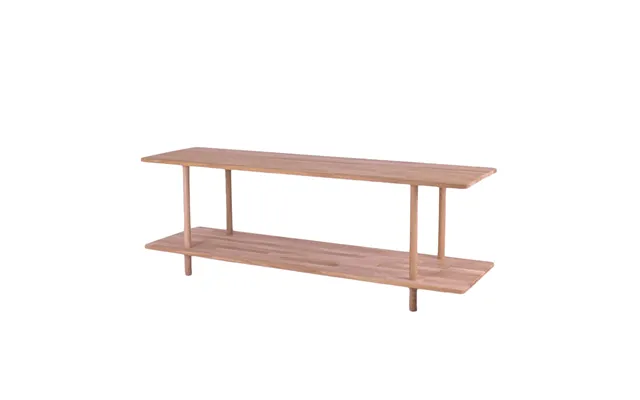 Loop - Reol Med 2 Hylder I Massiv Eg, Bredde 140 Cm Olieret