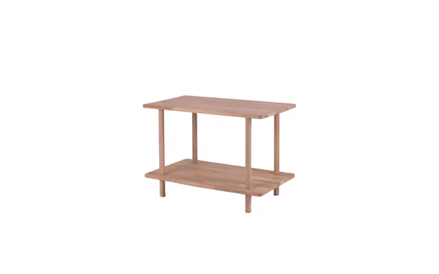 Loop - Reol Med 2 Hylder I Massiv Eg, Bredde 70 Cm Ubehandlet