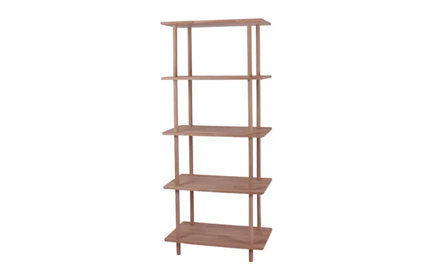 Loop - Reol Med 5 Hylder I Massiv Eg, Bredde 70 Cm Olieret
