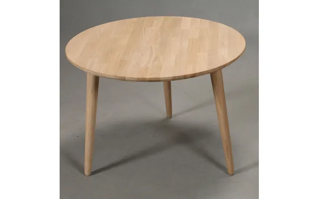 Lumber - Sofabord I Massiv Eg, Ø 80 Cm Højde 45 Cm Olieret
