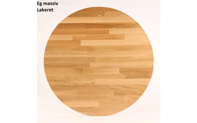 Lumber - Sofabord I Massiv Eg, Ø 90 Cm Højde 45 Cm Lakeret
