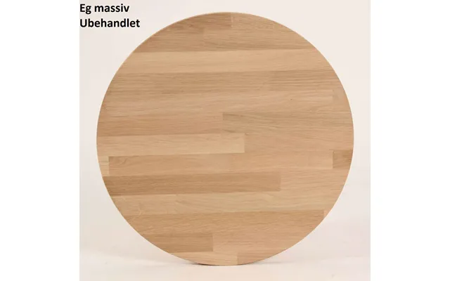 Lumber - Sofabord I Massiv Eg, Ø 90 Cm Højde 45 Cm Ubehandlet