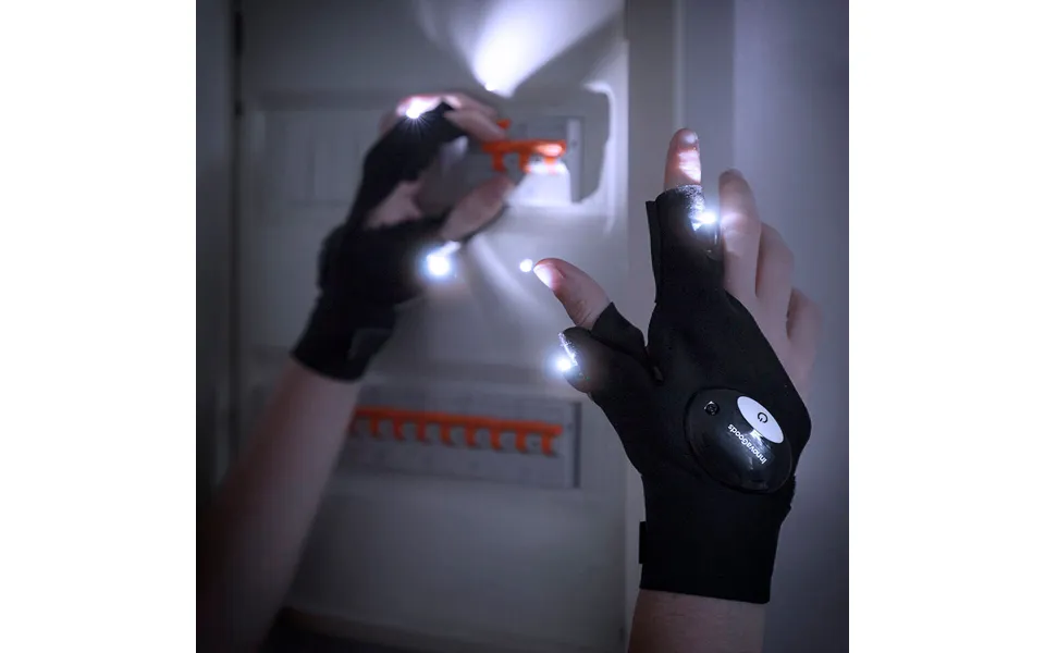 Gloves with led light slippeds innovagoods 2 devices