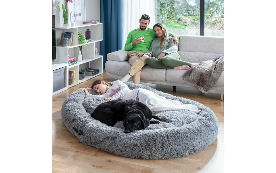 Dog bed to people human however, bed innovagoods gray