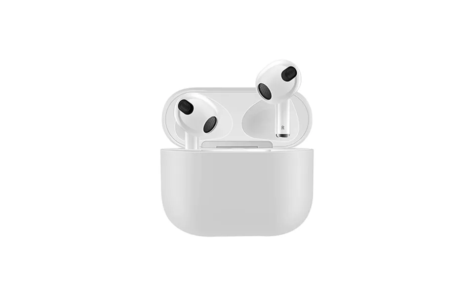 Airpods 3 simple silicone protection cover - white