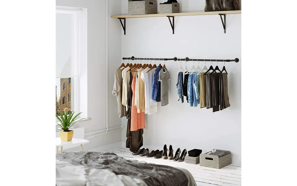 Clothes rack set with two to mounting